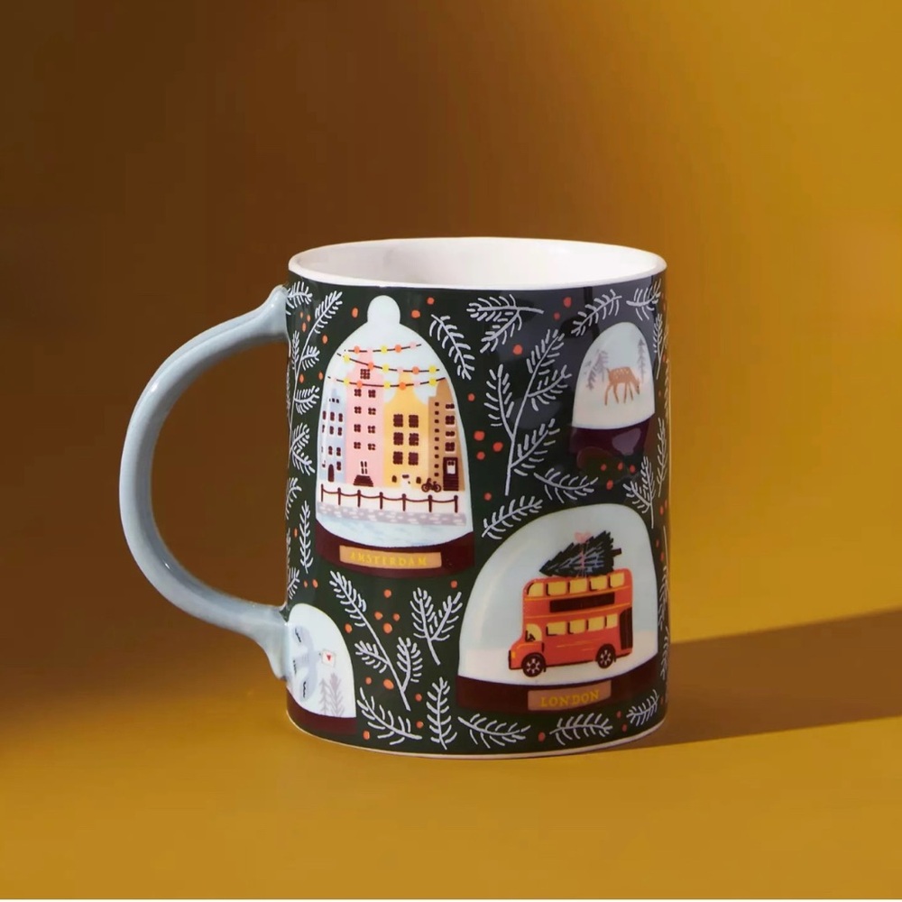 ANTHROPOLOGIE Joy to the World Holiday Mug NWT